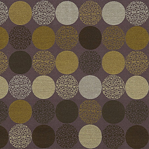 Carnegie Bauble Color 45 Textured Circle Purple Upholstery Fabric