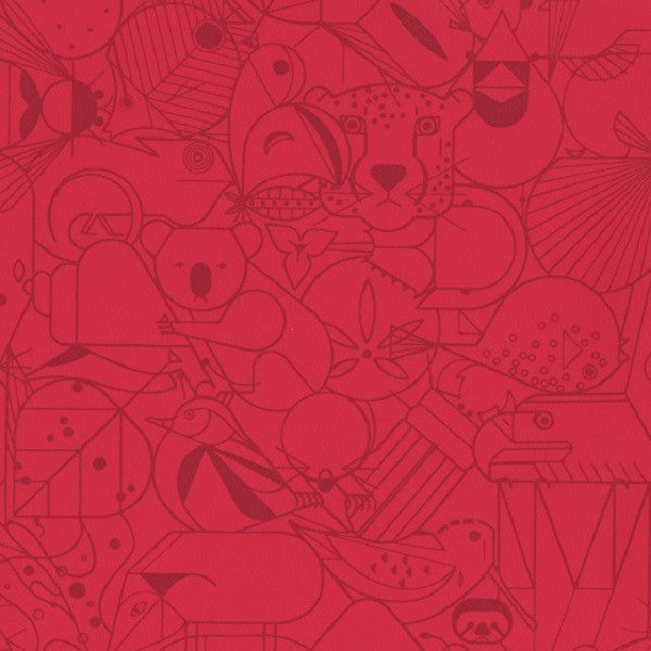 Remnant of Beguiled by the Wild Flamingo Upholstery Fabric