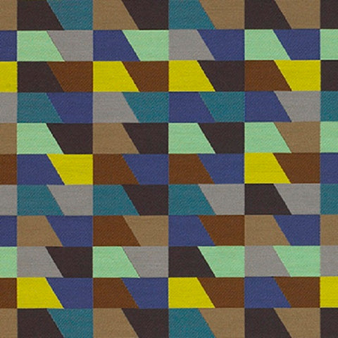 Momentum Carlo Aegean Lively Geometric Design Multi Upholstery Fabric