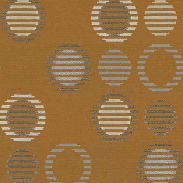 Remnant of Arc-Com Cirque Papaya Upholstery Fabric
