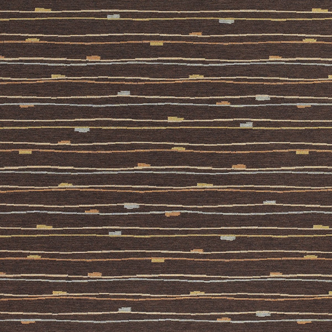 Momentum Textiles Camber Java Durable Brown Stripe Upholstery Fabric