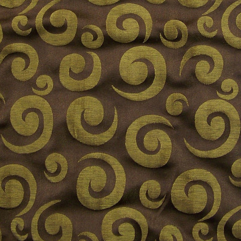 Drapery Fabric Lustrous Spiral Maya Chocolate Toto Fabrics