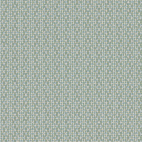 Maharam Enmesh Stream Chain link Design Vinyl Blue Upholstery Vinyl