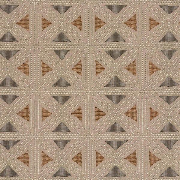 Arc-Com Fabrics Upholstery Fabric Textured Triangles Geostitch Stone
