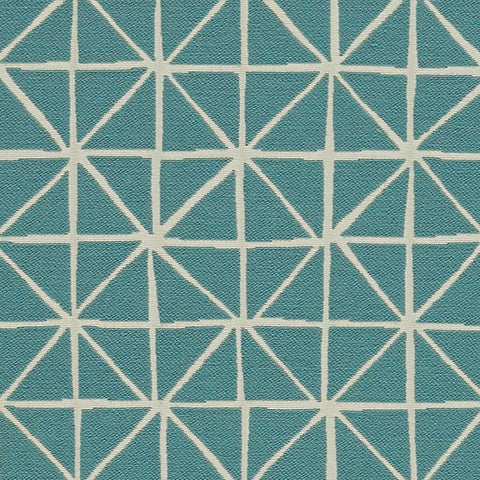 Arc-Com Fabrics Upholstery Fabric Remnant Grid Caribbean Upholstery Fabric