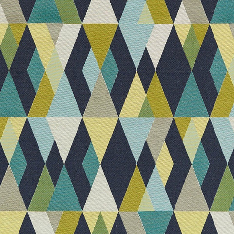 Arc-Com Fabrics Upholstery Fabric Layered Diamond Design Harlequin Midnight