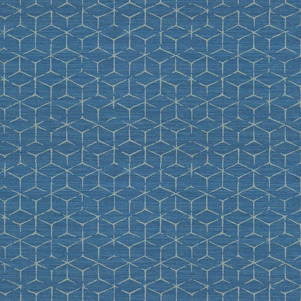 Arc-Com Fabrics Upholstery Fabric Remnant Itajime Indigo