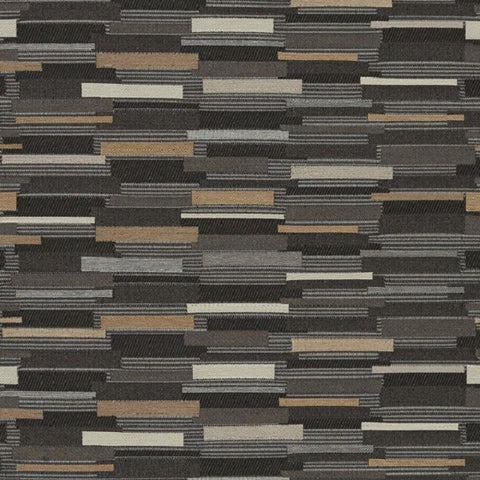Designtex Jaunt Obsidian Dashes Gray Upholstery Fabric