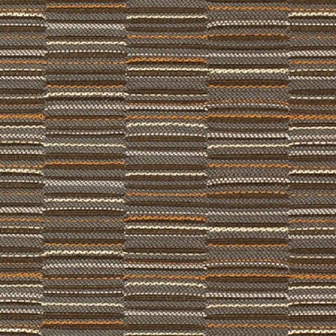 Momentum LineUp Pewter Staggered Stripe Gray Upholstery Fabric
