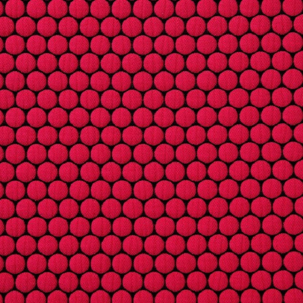 Remnant of Loop To Loop Red Light Upholstery Fabric