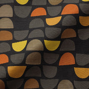 Pallas Round Charcoal Upholstery Fabric