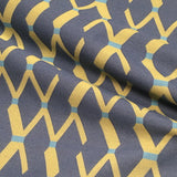 Maharam Pocket Maritime Lattice Design Blue Upholstery Fabric