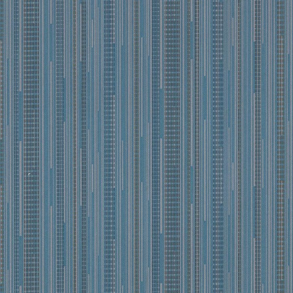 Remnant of Maharam Rill Mystery Blue Upholstery Vinyl