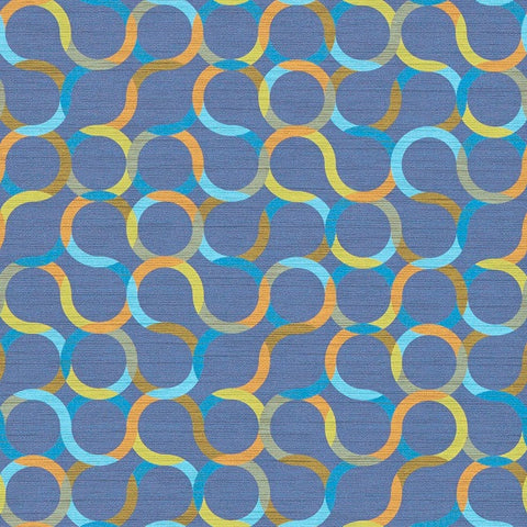 Arc-Com Fabrics Remnant of Spin Cobalt Upholstery Fabric