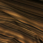 Richloom Absolute Black Saddle Stripe Brown Upholstery Fabric