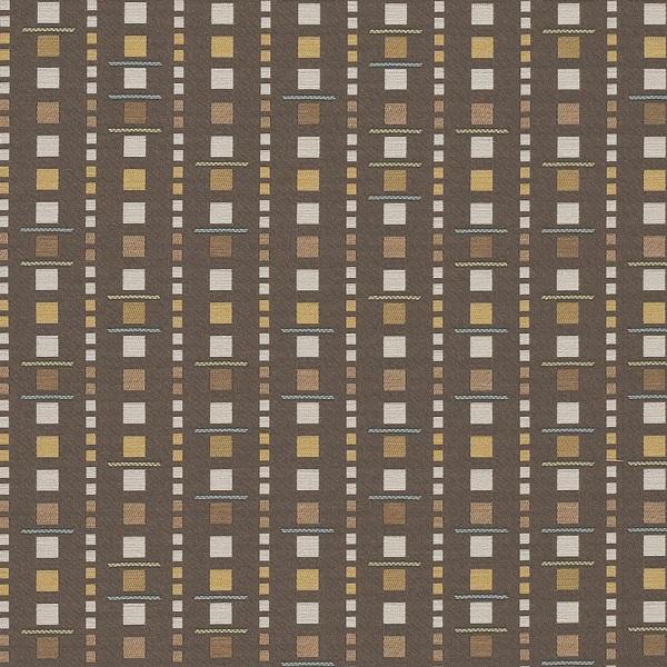 Arc-Com Upholstery Fabric Geometric Analog Cocoa Toto Fabrics