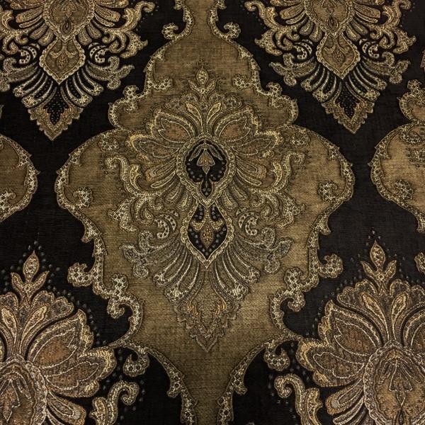 Bradshaw Godiva Victorian Tapestry Style Brown Upholstery Fabric