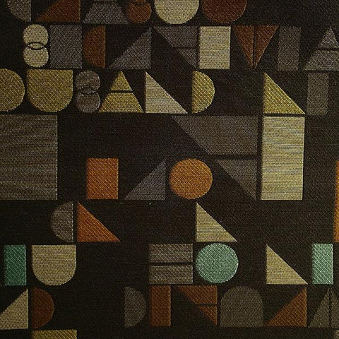 Momentum Textiles Upholstery Fabric Geometric Geo Charcoal Toto Fabrics