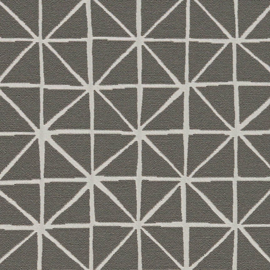 Arc-Com Grid Smoke Modern Designed Gray Upholstery Fabric