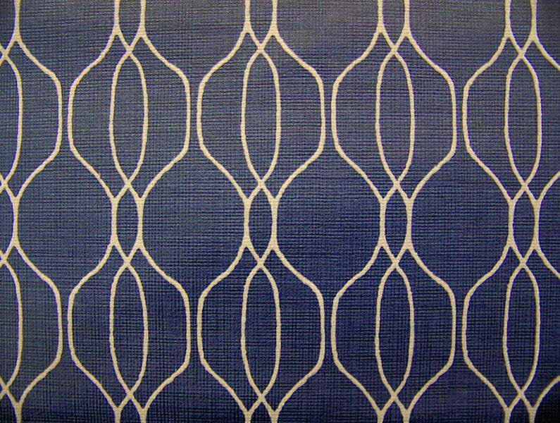 Remnant of Arc-Com Isabella Sapphire Upholstery Vinyl