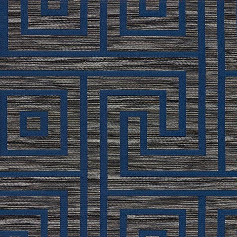 Arc-Com Upholstery Fabric Greek Key Key Midnight Toto Fabrics