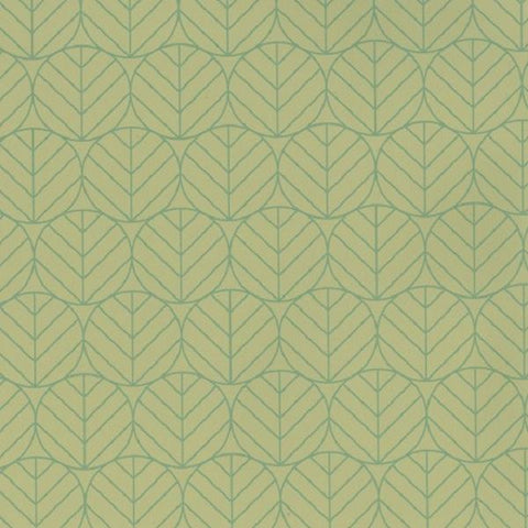 Designtex Leaves Bamboo Geometric Leaves Green Upholstery Fabric