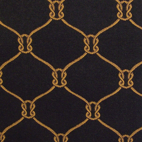 Remnant of Robert Allen Link Black Black Upholstery Fabric