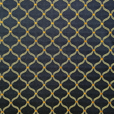 Upholstery Mini Ogee Classic Navy Toto Fabrics Online