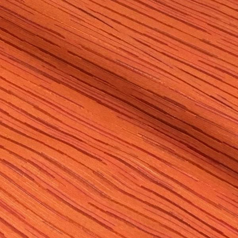 Pallas Off Track Mango Pencil Stripe Orange Upholstery Fabric