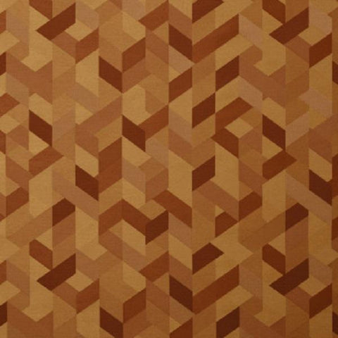 Wolf-Gordon Upholstery Fabric Geometric Overpass Teracotta Toto Fabrics