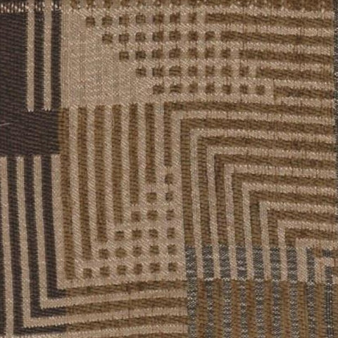Upholstery Fabric Geometric Design Pac-Man Taupe Toto Fabrics