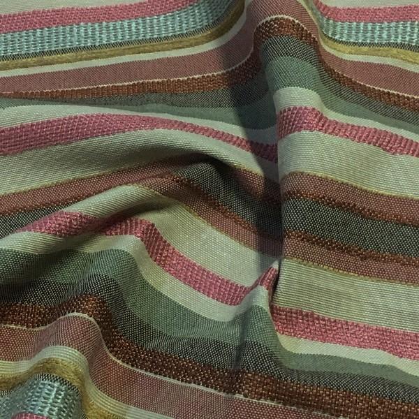 Swavelle Mill Creek Upholstery Fabric Pastel Stripe Pinata Garnet Toto Fabrics
