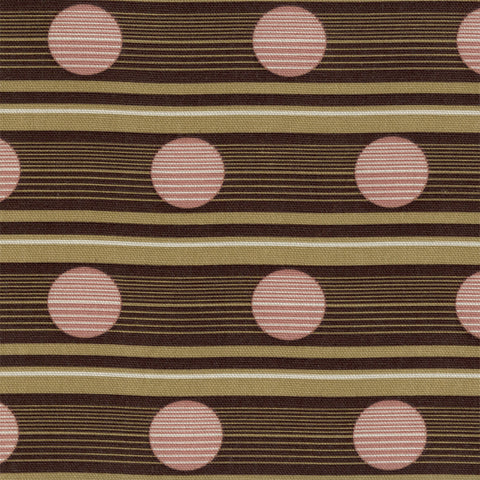 Upholstery Fabric Barcode Stripe Circle Print Route Beetroot Toto Fabrics