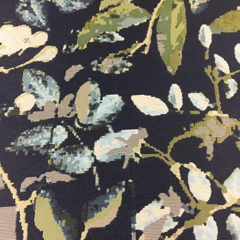 Maharam Scape Moonshine Floral Blue Upholstery Fabric