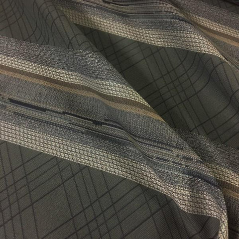 Designtex Stardust Slate Stripe Gray Upholstery Fabric