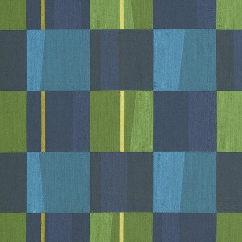 Maharam Wedge Kinder Geometric Blue Upholstery Fabric 466272–003