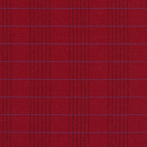 Remnant of Designtex Windowpane Crypton Campari Upholstery Fabric