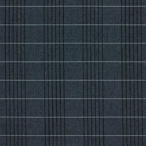 Designtex Windowpane Ink Blue Crypton Upholstery Fabric