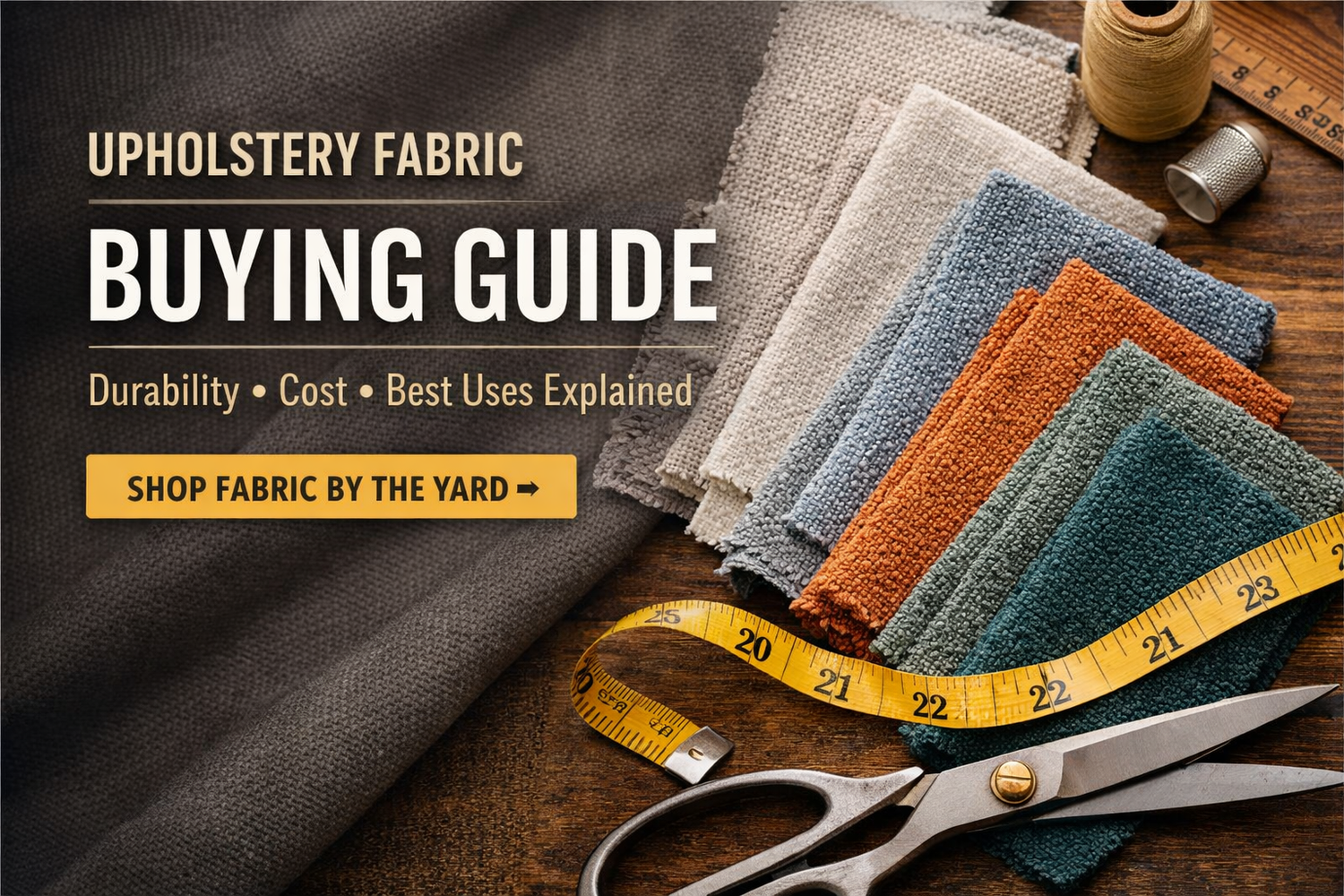 Upholstery Fabric Buying Guide: Durability, Cost &amp; Best Uses Explained