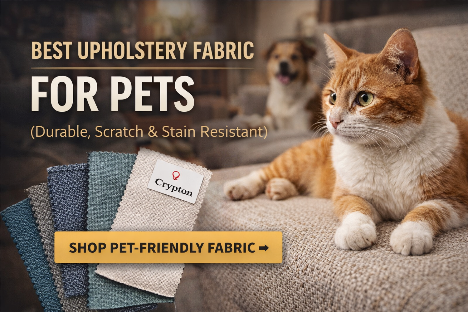 Best Upholstery Fabric for Pets: Durable, Scratch & Stain Resistant Options