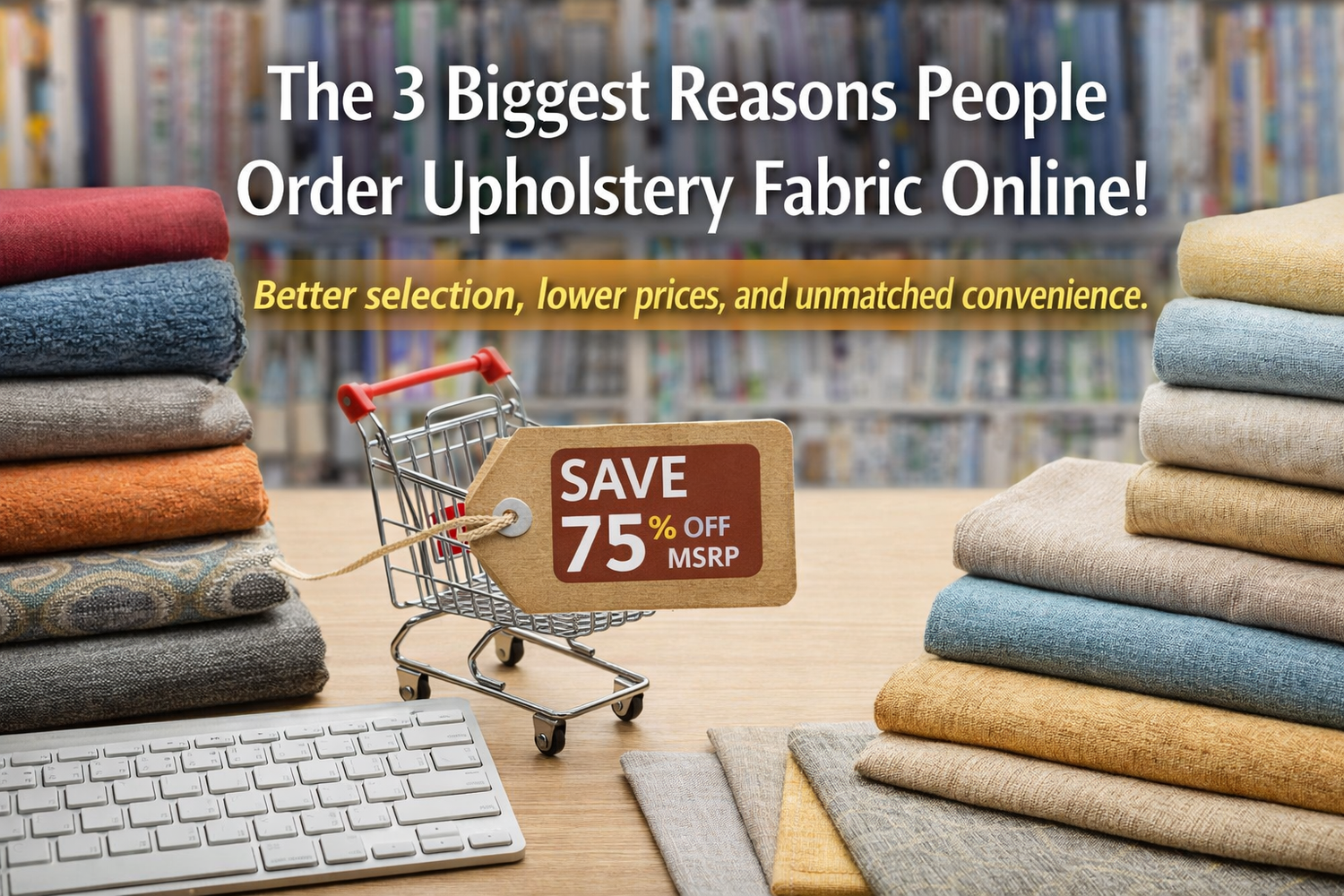 The 3 Biggest Reasons People Order Upholstery Fabric Online