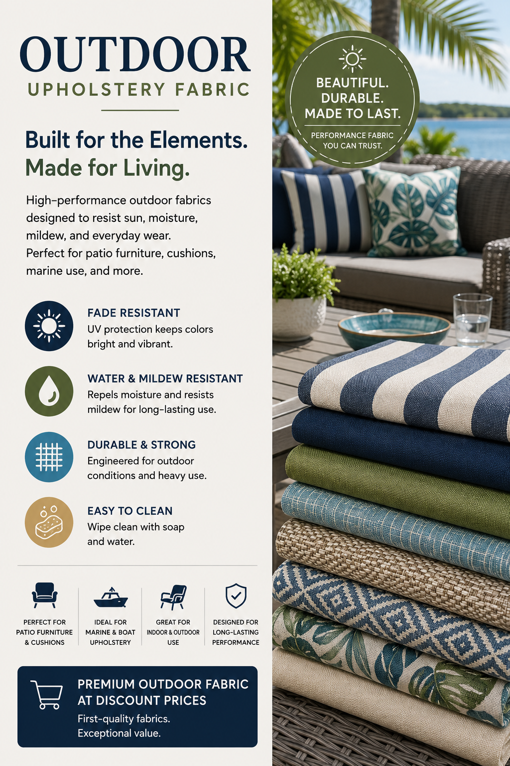 Outdoor Upholstery Fabrics