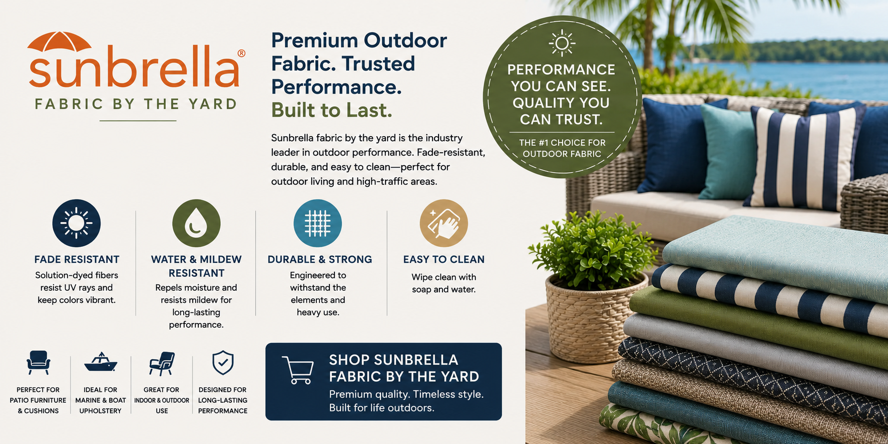 Sunbrella Fabrics by the Yard