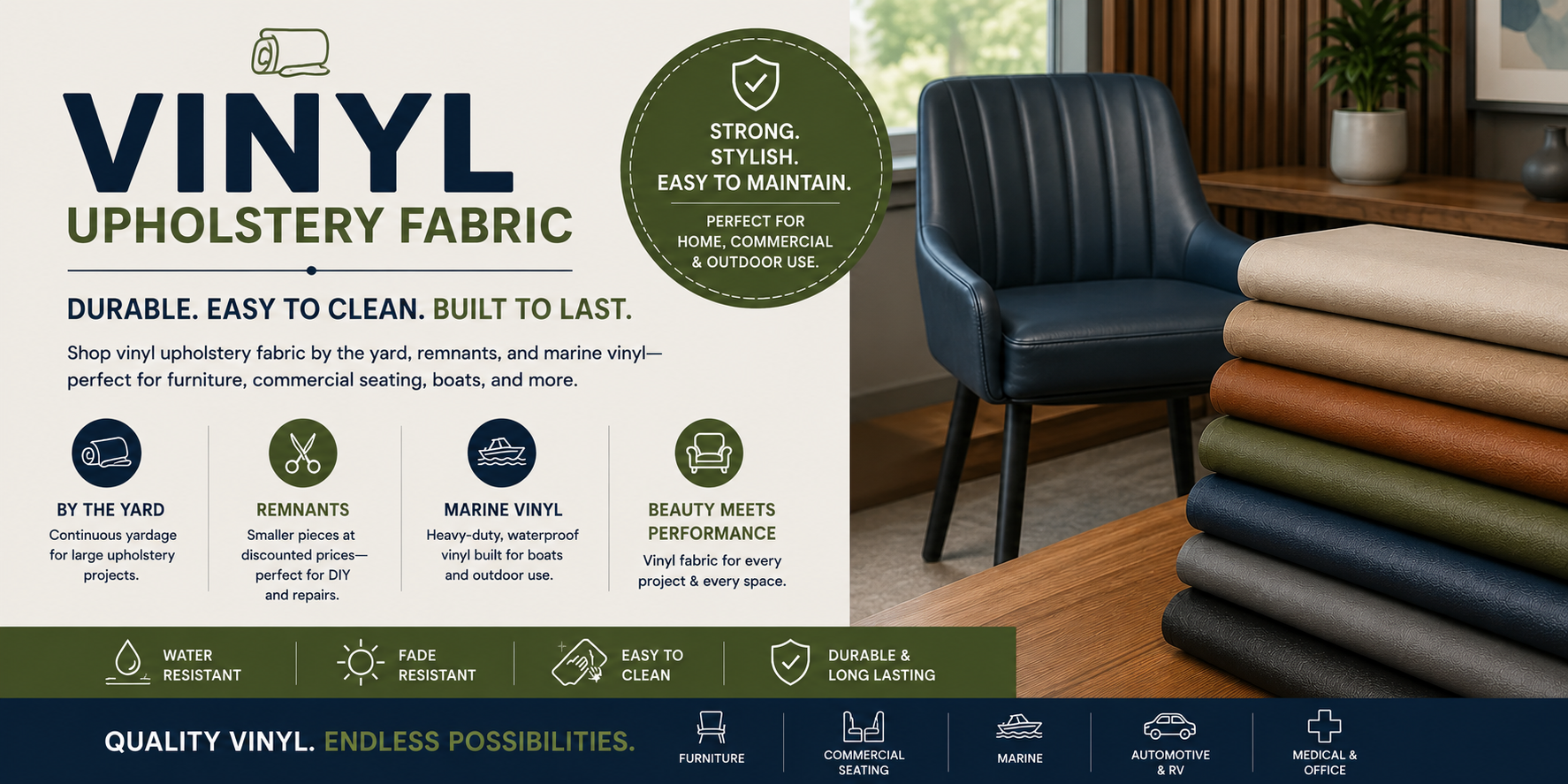 Vinyl Upholstery Fabric