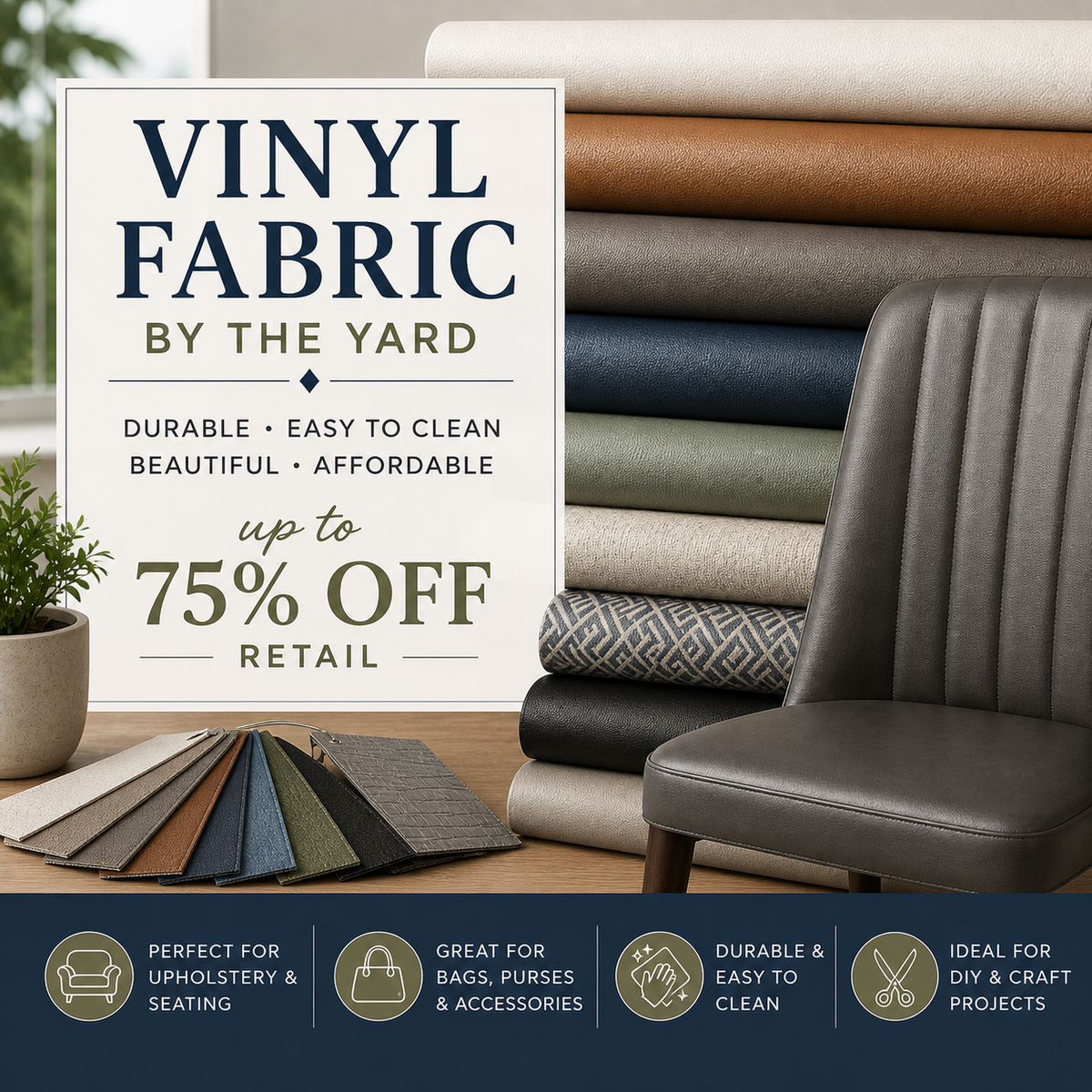 Vinyl Fabric by the Yard
