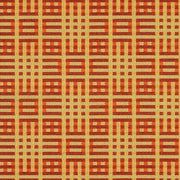 Remnant of Maharam Rubric Pagoda Orange Upholstery Fabric