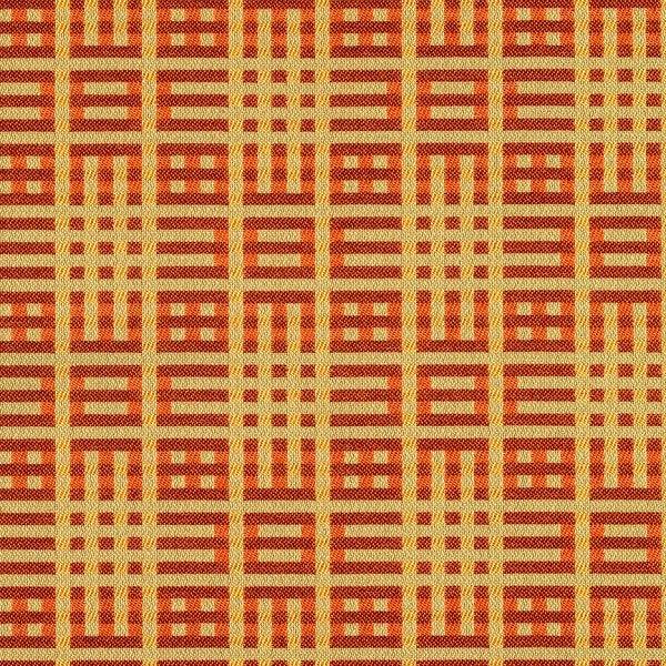 Remnant of Maharam Rubric Pagoda Orange Upholstery Fabric