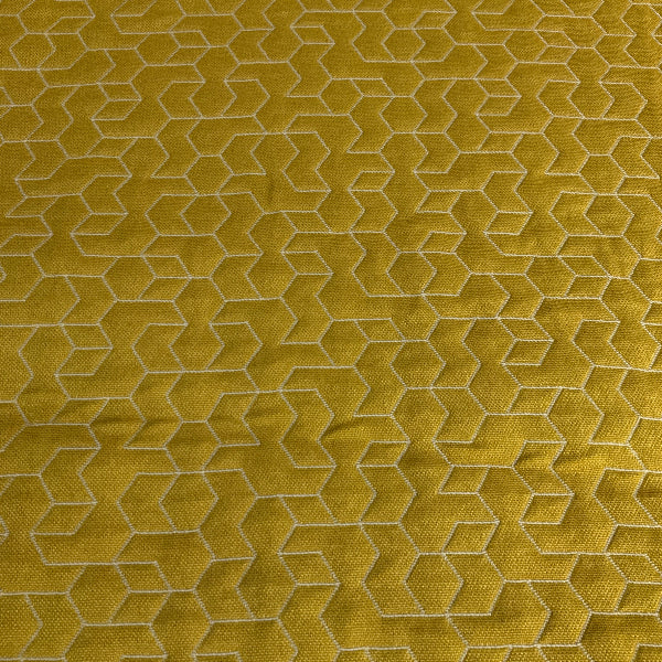 CF Stinson Tangram Sunflower Upholstery Fabric