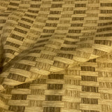 Waverly Fabrics Basketweave Gold Cotton Print Fabric