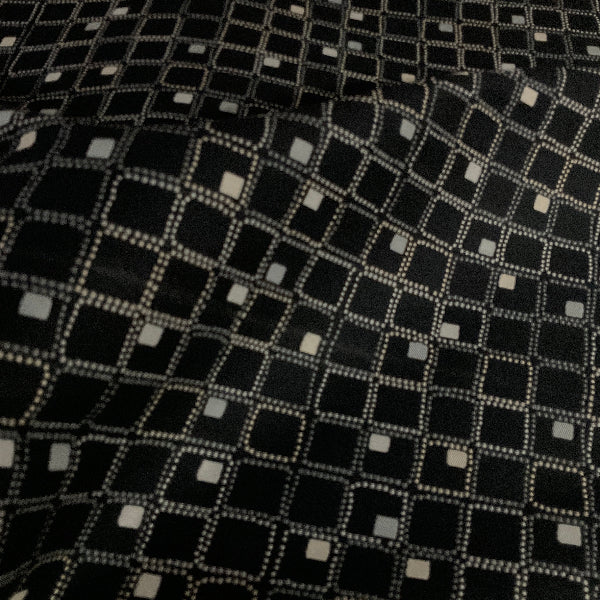 Carnegie Four Square 12 Black Upholstery Fabric